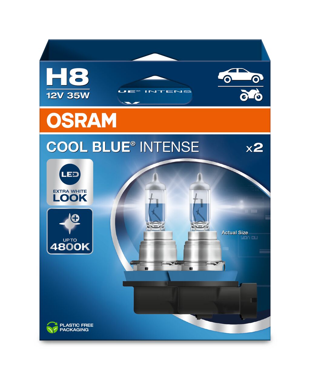 OSRAM COOL BLUE INTENSE H8 12V DUOBOX ECO